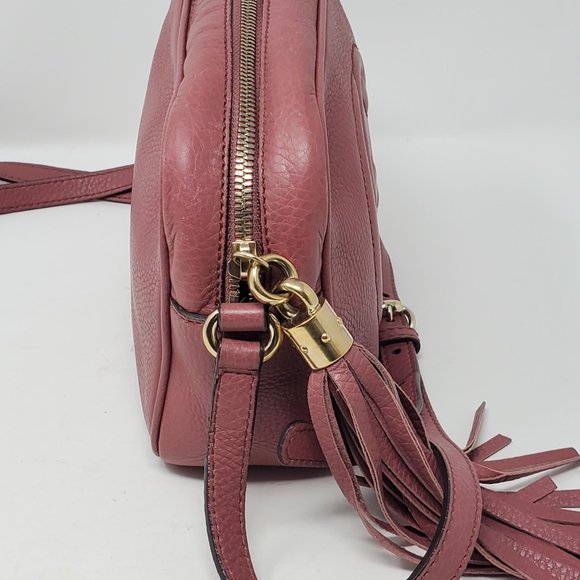 Auth Gucci Soho Disco Camera Leather Crossbody Bag - Picture 8 of 15